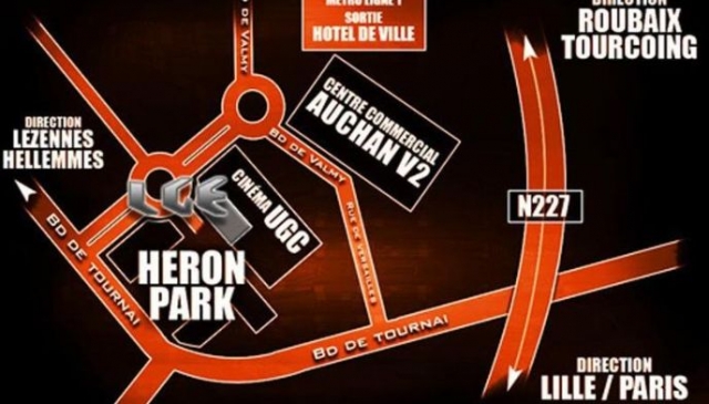 Plan d acces Laser Game Evolution Villeneuve d Ascq
